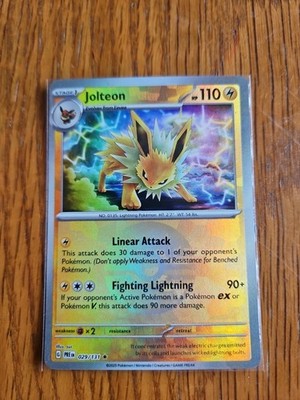 Jolteon 029/131 Prismatic Evolutions Pokeball Texture Shift Error