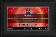 Georgia Bulldogs FRMD 10x18 2022 CFB Playoff Champions Timeline Collage