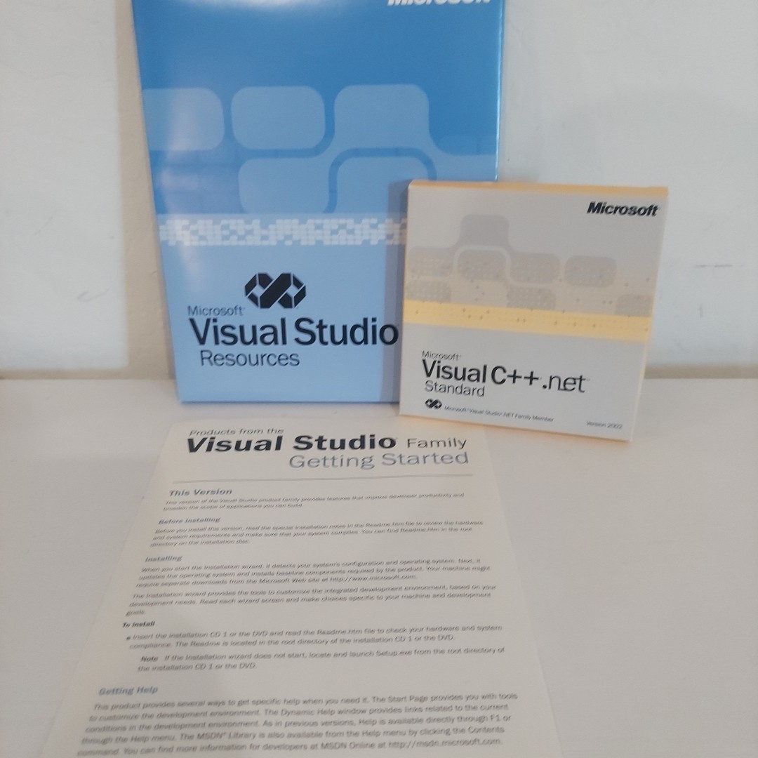 Microsoft Visual C++ .NET Standard 2003 (Retail) (1 User/s) - Full