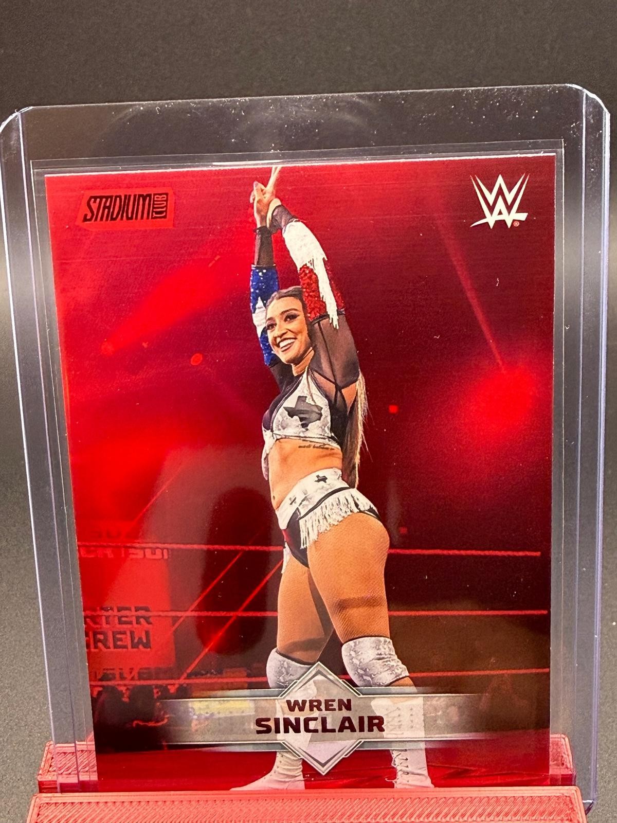 2026 Stadium Club WWE #117 Wren Sinclair Red Foil