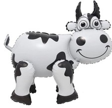 4D Cow Print Foil Balloon Farm Country Party Decor T190 