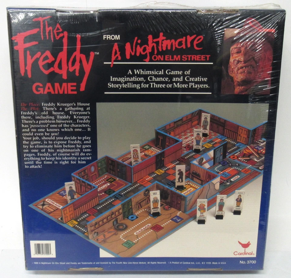 New Sealed Vintage Nightmare on Elm Street The Freddy Board Game 1989 *READ* - Image 2 of 4