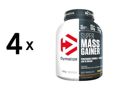 4 x Dymatize Super Mass Gainer (2943g) Rich Chocolate (24,63 EUR/kg)