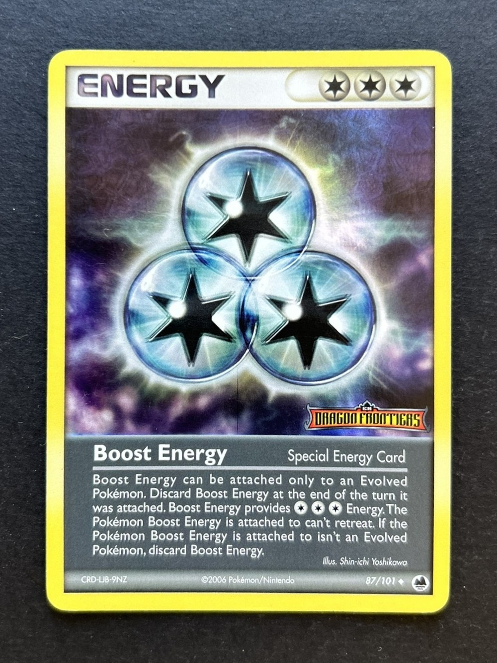 Pokemon Card - Boost Energy Dragon Frontiers 87/101 Reverse Holo Stamped