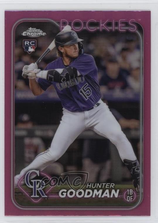 2024 Topps Chrome Pink Refractor Hunter Goodman #99 6u5