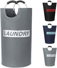 ZEROJETLAG 82L Large Laundry Basket Collapsible Hamper with Handles, Waterpro...