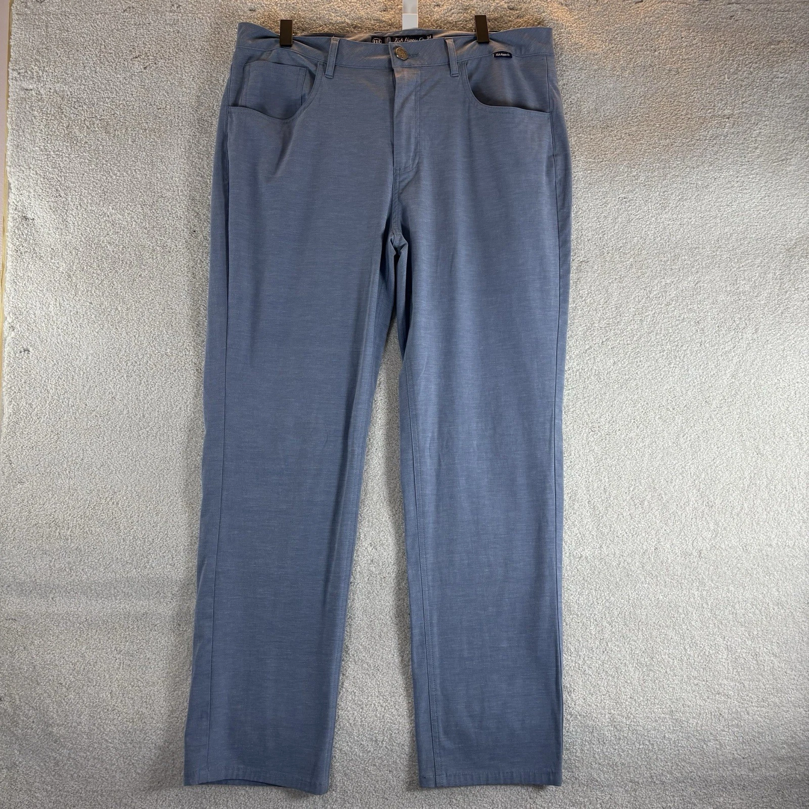 Fish Hippie Pants Mens 34x27.5 Blue Gray Bonita Performance Golf 5 Pocket Casual
Opens in a new wind