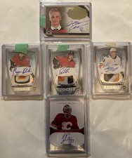 2018-19 THE CUP ROOKIE AUTO PATCHES#’d TO 249 DUBÉ VALIMAKI CALGARY FLAMES