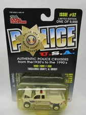 Racing Champions Police USA 1999 Ford F-350 Tuscaloosa County AL #52 1:67 Scale