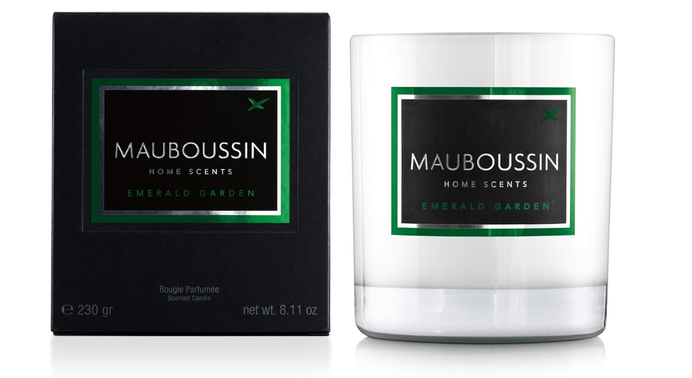 Bougie de luxe MAUBOUSSIN Emerald Garden en écrin vert EBTE
