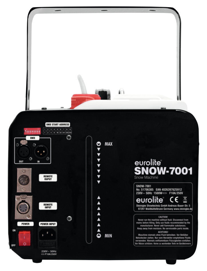 Thumbnail - Eurolite Snow 7001 Schneemaschine Dmx 1500w Kabel Fernbedienung Schnee