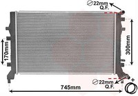 VAN Wezel Motorkuehler 58002295 VW