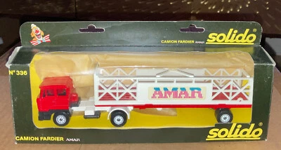 Solido #336 Camion Fardier Circus Amar Transport Truck 1:50 France - Photo 1/4