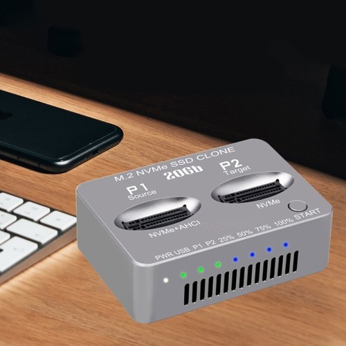 M.2 NVMe to USB Docking Station Hard Drives Reader Adapter External M.2 SSD - Afbeelding 3 van 8