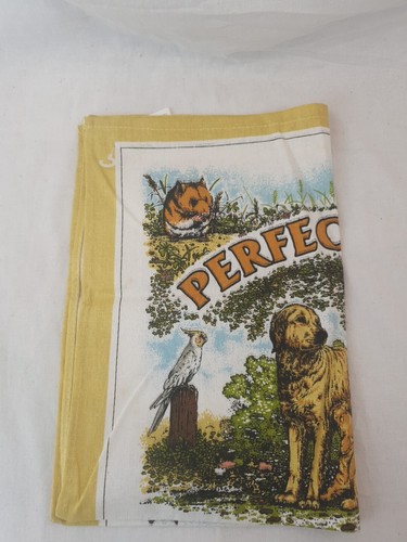 Perfect Pets Tea Towel New X3