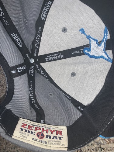 Lacrosse Zephyr Hat Blue / Gray Snapback Hat Cap - Picture 3 of 3