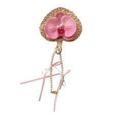 Cute Moth Orchids Bag Charm Stylish Backpack Pendant Delicate Phone Accessories