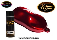 Kustom Canz RUBY RED CANDY 12 oz AEROSOL CAN Custom Paint, Motorcycle, HOK,