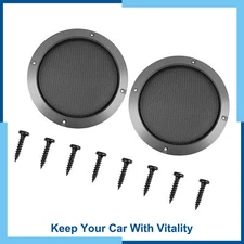 Universal Pack(2) 7" Car Speaker Cover Sub Woofer Subwoofer Grill Protector Mesh