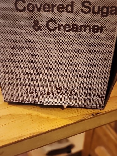 FAIR WINDS SUGAR & CREAMER SET by ALFRED MEAKIN IN THE ORIGINAL BOX - Picture 12 of 15