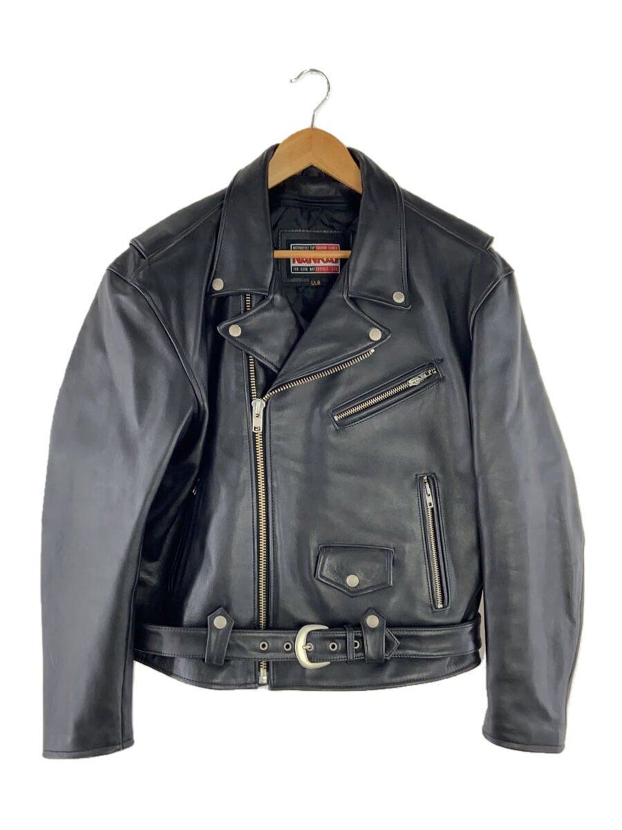vintage NANKAI leather double riders Jkt