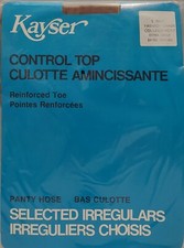 Vintage Pantyhose Kayser Control Top Color Beige Extra Large BWK01