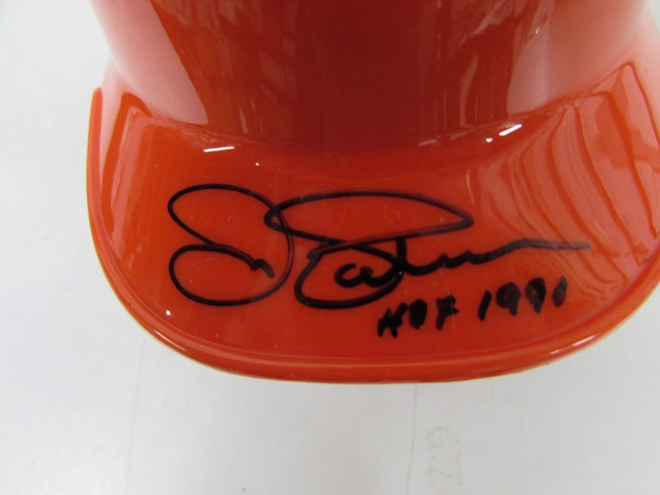 Оранжевый мини-шлем ватина с автографом Джима Палмера - Изображение 2 из 4