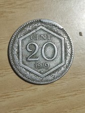 REGNO - 20 CENTESIMI ESAGONO 1919 ERRORE DI CONIO -   f533