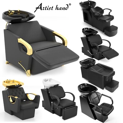 Artist Hand Backwash Unit Barber Shampoo Station Chair Bowl Sink SalonSpa  Beauty
