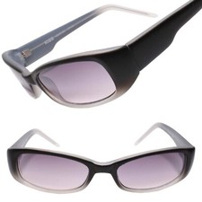 Old Stock True Vintage Stylish Sleek Look Rectangle Black Sunglasses