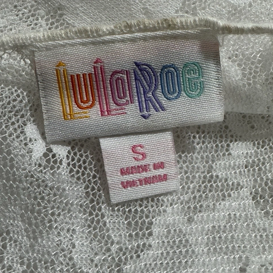 LuLaRoe Shirley Women's Small Lace Floral Duster Cardigan Lightweight Kimono - Image 3 of 4