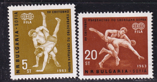 Bulgarien Michel 1383-1384 (WM Freistil-Ringen 1963) postfrisch ** (MNH)