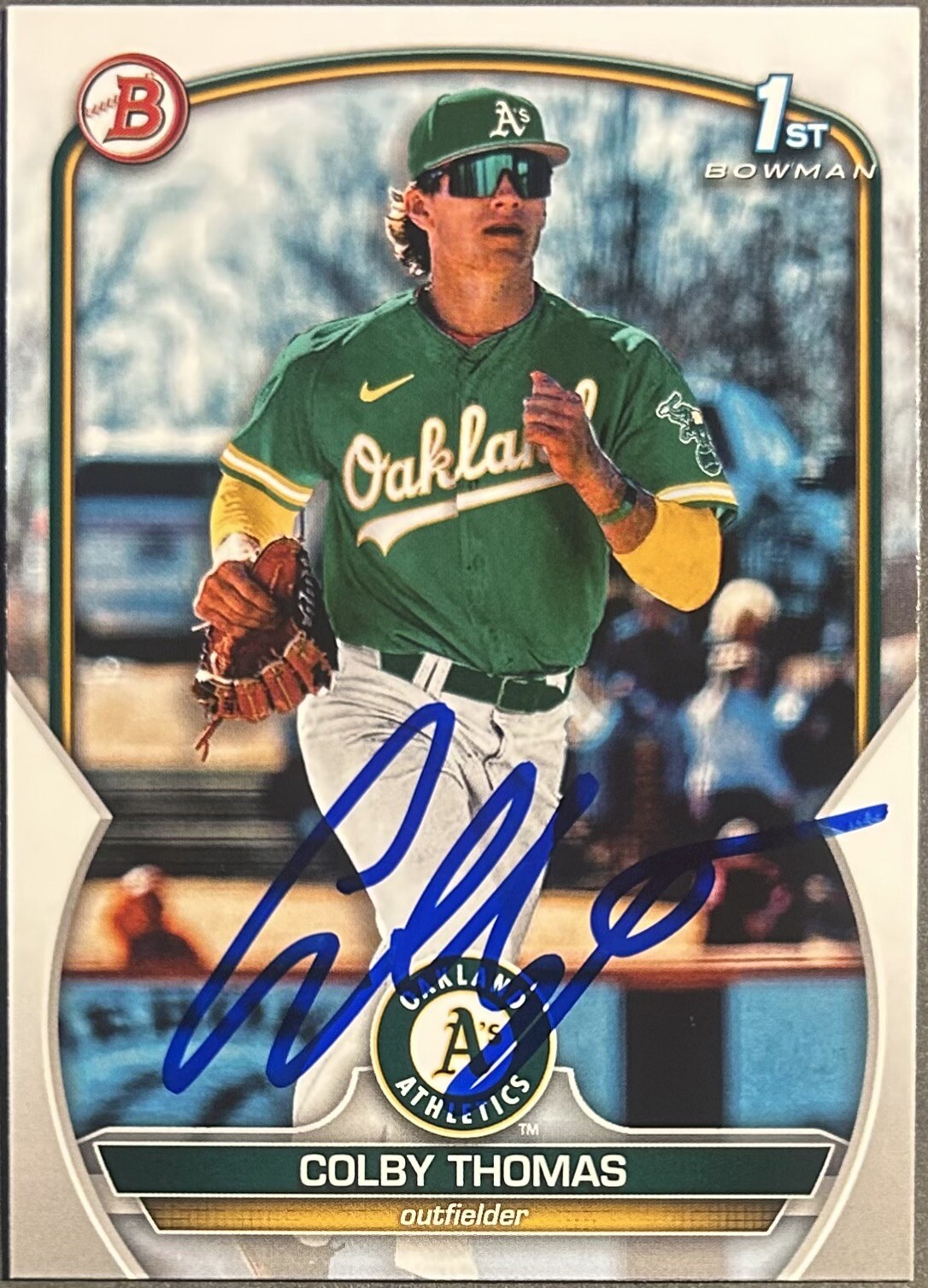 Colby Thomas - 2023 Bowman 1st - Autographed Rookie - Paper - #32 - Athletics