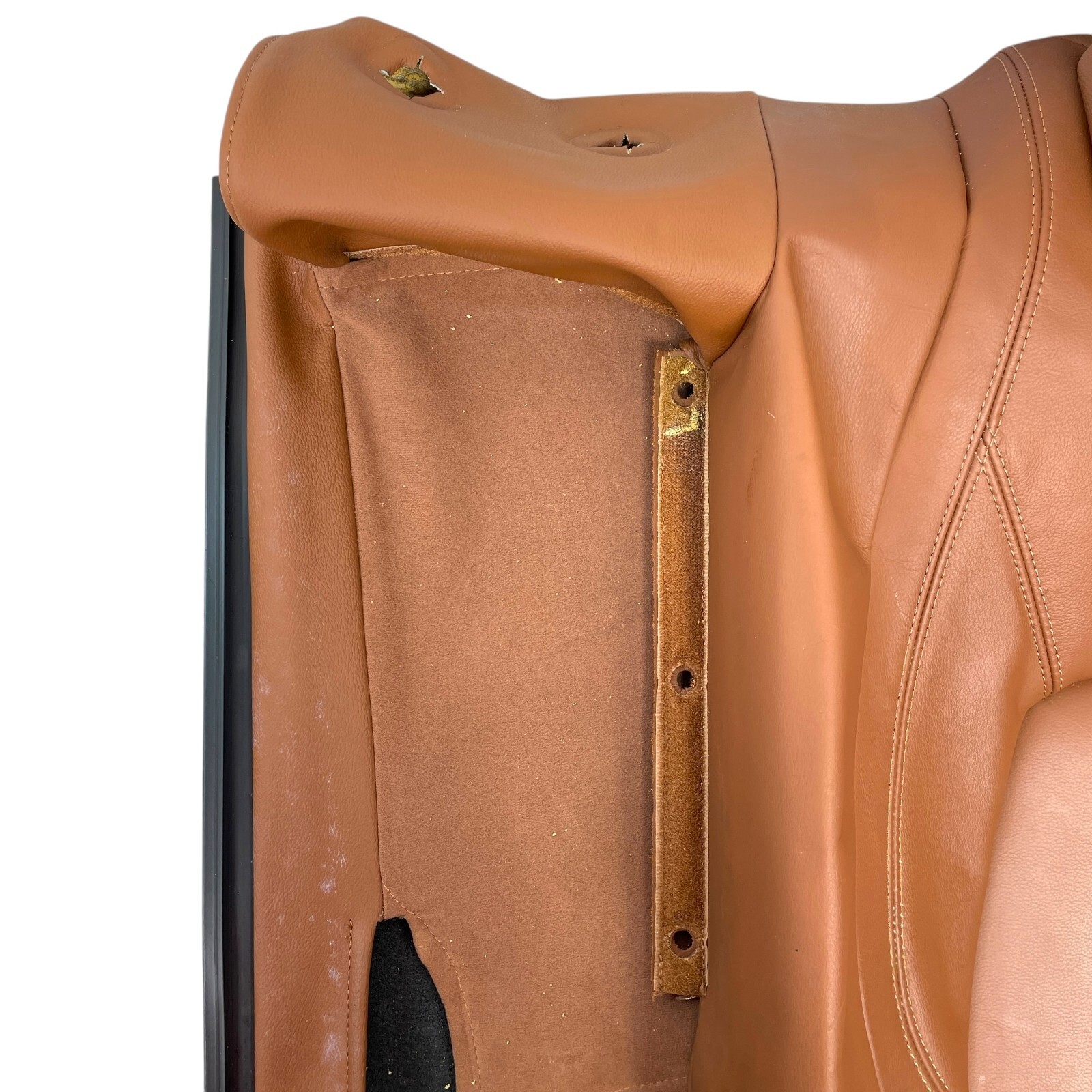 2014-17 Maserati Ghibli M157 Rear left leather upper seat back cushion brown OEM
