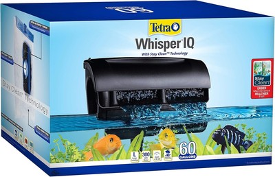 Tetra Whisper IQ Power Filter 300 GPH with Stay Clean Technology -60 Gallon New