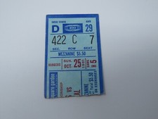 October 25, 1981 New York Rangers Vs. Montreal Canadiens NHL Hockey Ticket Stub