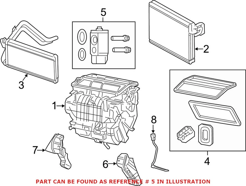 Válvula de expansión de aire acondicionado Mopar original OEM para Dodge Caliber Foto 2 de 2