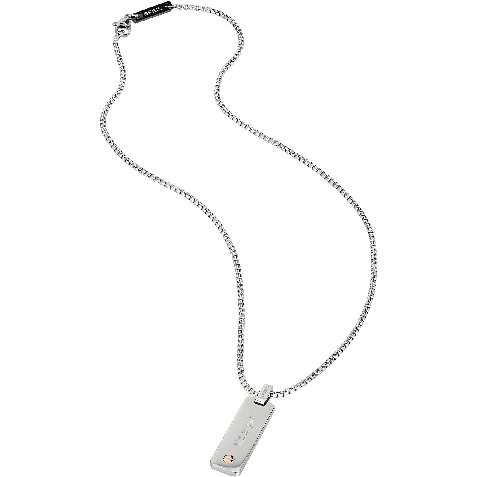 Mens Necklace BREIL ZODIAC TJ2311 Stainless Steel Virgo