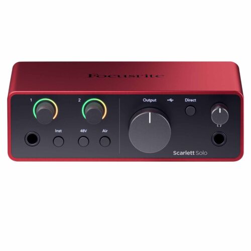 Focusrite Scarlett Solo 4th Gen USB Audio Music Recording Interface - Picture 4 of 7