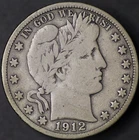 1912 D Barber 50¢  VG-F
