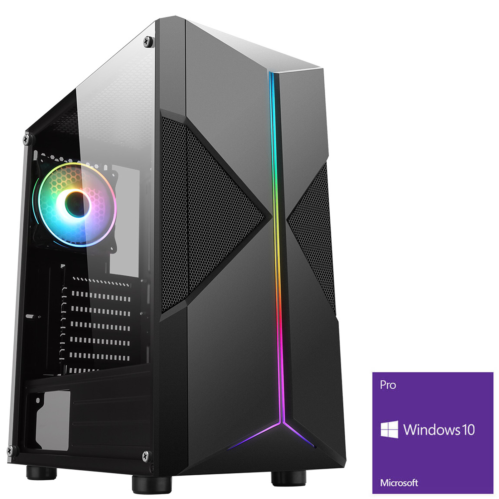 Ultra Fast AMD 9600 Quad Core 8GB 240GB SSD Windows 10 Gaming PC Computer Pyro