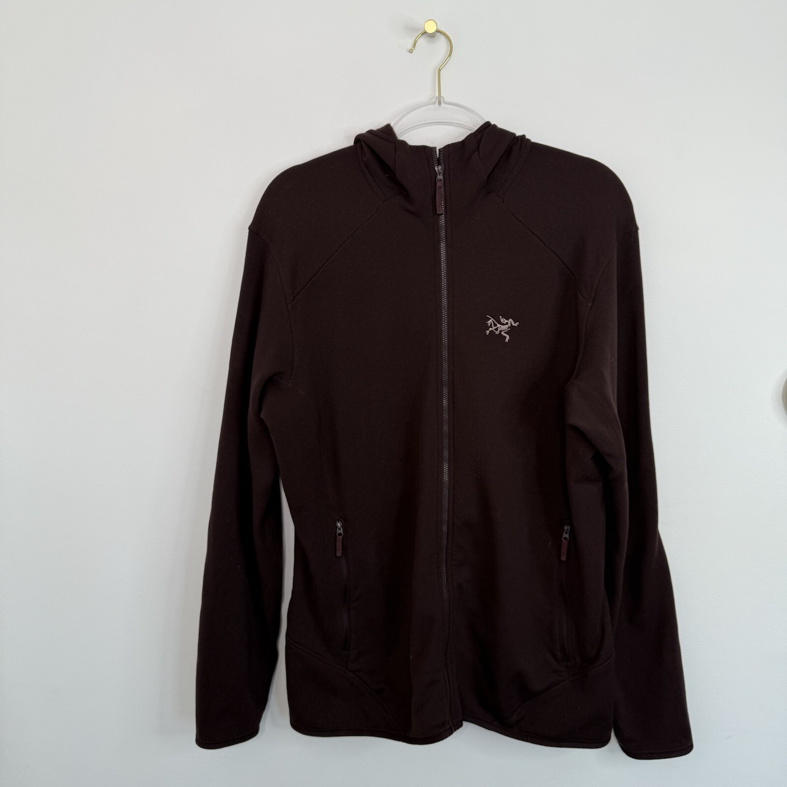 ARC'TERYX Arc’teryx Kyanite AR Felpa con Cappuccio Donna Taglia XL Marrone Pile Giacca Rara