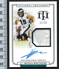 J.J. Arcega-Whiteside 2019 National Treasures Rookie Gear Signatures Auto 11 /25