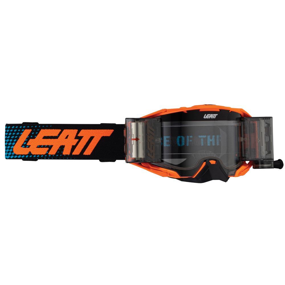 Leatt 2025 Motocross Goggles Velocity 6.5 Roll Off Orange - Clear Lens MX Quad