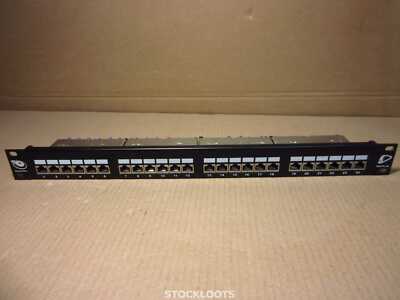 BRAND-REX 10GPlus Category 6A 0.5RU 24-Port Shielded Patch Panel + REAR COVERS