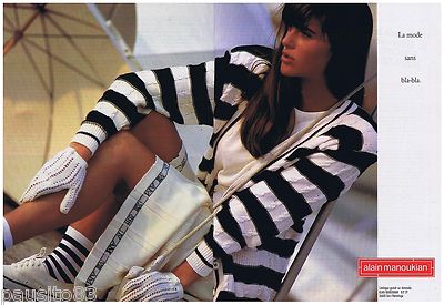 ADVERTISEMENT ADVERTISING 105 1988 ALAIN MANOUKIAN knit sweaters (2p)