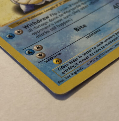 WARTORTLE 42/102 Base Set SHADOWLESS rare Pokemon card | eBay