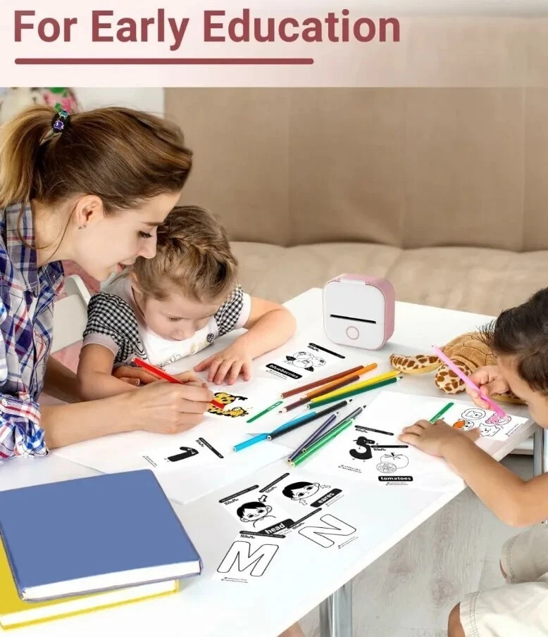 Thermal Printer - Photo Printer,Mini Portable Wireless Printer for IOS & Android - Image 4 of 4