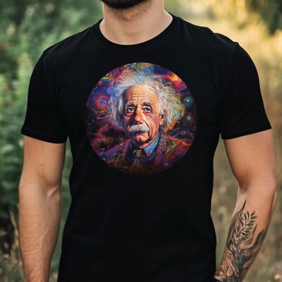 Herren T-Shirt Albert Einstein Motiv Baumwolle Größe XS bis 5XL