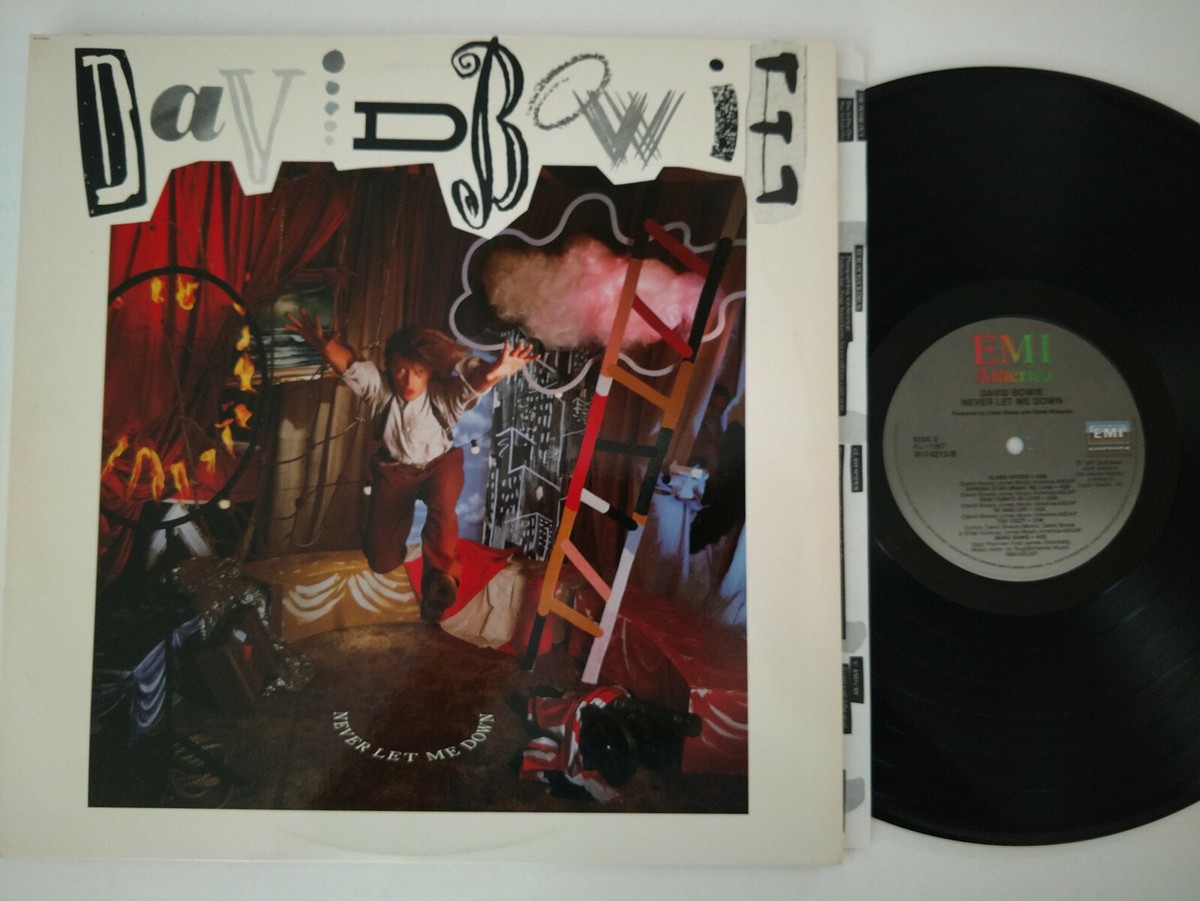 DAVID BOWIE LP NEVER LET ME DOWN 1987 EMI AMERICA PJ-17267 / BMG R